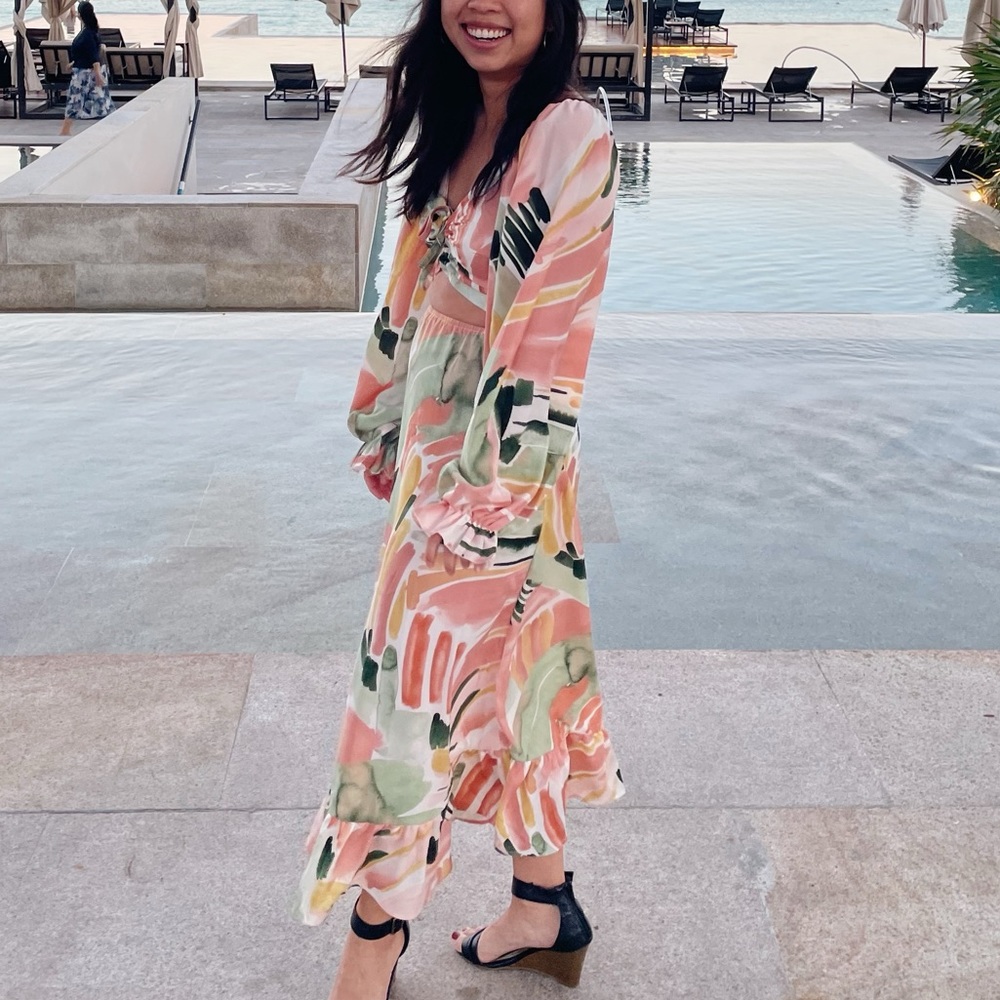 Multi-color Maxi Dress